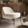 Beklede Stoel met Scandinavisch, Gebogen Ontwerp - Larseen image 7
