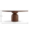 Ronde Eettafelset met 6 Houten Stoelen - Minimalistisch Design - Ivette image 7