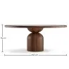 Ronde Eettafelset met 6 Houten Stoelen - Minimalistisch Design - Ivette image 7