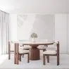 Ronde Eettafelset met 6 Houten Stoelen - Minimalistisch Design - Ivette image 7