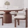 Ronde Eettafelset met 6 Houten Stoelen - Minimalistisch Design - Ivette image 7