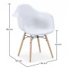 Eetkamerstoel Scandinavisch Design - Houten Poten - Nordika image 7