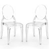 Set van 2 transparante eetkamerstoelen - Estilo Victoria  image 7