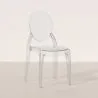 Set van 4 eetkamerstoelen Transparant - Estilo Victoria  image 7