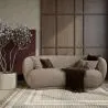 Gebogen Designbank in Hedendaagse Stijl Bekleed met Chenille - Curvy image 7