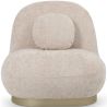Gebogen Designfauteuil in Hedendaagse Stijl Bekleed met Chenille - Larry image 7