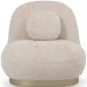Gebogen Designfauteuil in Hedendaagse Stijl Bekleed met Chenille - Larry image 7