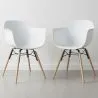Eetkamerstoel - Scandinavisch Design - Houten Poten - Set van 2 - Nordika image 7