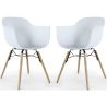 Eetkamerstoel - Scandinavisch Design - Houten Poten - Set van 2 - Nordika image 7