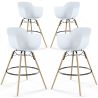 Barkruk - Scandinavisch Design - Houten Poten - Set van 4 - Nordika image 7
