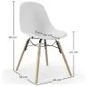 Eetkamerstoel - Scandinavisch Design - Houten Poten - Set van 2 - Skögur image 7