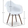 Eetkamerstoelen - Scandinavisch Design - Poten van Donker Hout - Nordika image 7