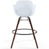 Barstoel - Scandinavisch Design - Poten van Donker Hout - Nordika image 7