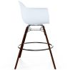 Barstoel - Scandinavisch Design - Poten van Donker Hout - Nordika image 7