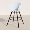 Barstoel - Scandinavisch Design - Poten van Donker Hout - Nordika image 7