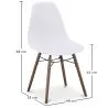 Eetkamerstoelen - Scandinavisch Design - Donkere Houten Poten - Skögur image 7
