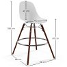 Barkruk - Scandinavisch Design - Donkere Houten Poten - Skögur image 7