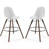 Barkrukken - Scandinavisch Design - Donkere Houten Poten - Set van 2 - Skögur image 7