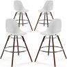 Eetkamerkrukken - Scandinavisch Design - Donkere Houten Poten - Set van 4 - Skögur image 7