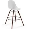 Eetkamerkrukken - Scandinavisch Design - Donkere Houten Poten - Set van 4 - Skögur image 7