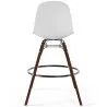 Eetkamerkrukken - Scandinavisch Design - Donkere Houten Poten - Set van 4 - Skögur image 7