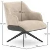 Moderne Gestoffeerde Fauteuil in Mid-Century-Stijl - Clark image 7