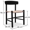 Houten eetkamerstoel - Scandinavische stijl - Batsheva image 7
