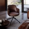 Draaifauteuil Bekleed met Leder - Modern Design voor Luxe Kantoren en Hotels - Carla image 7