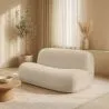 Moderne Minimalistische Bank met Gebogen Design en Fluwelen Bekleding - Comfort en Hedendaagse Stijl - Büba image 7