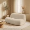 Moderne Minimalistische Bank met Gebogen Design en Fluwelen Bekleding - Comfort en Hedendaagse Stijl - Büba image 7