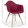 Fluwelen Eetkamerstoel - Scandinavisch Design en Houten Poten - Nordika image 7