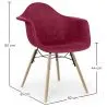 Fluwelen Eetkamerstoel - Scandinavisch Design en Houten Poten - Nordika image 7