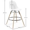 Fluwelen Barkruk - Scandinavisch Design en Houten Poten - Skögur image 7