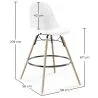 Fluwelen Barkruk - Scandinavisch Design en Houten Poten - Skögur image 7