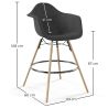 Fluwelen Barkruk - Scandinavisch Design en Houten Poten - Nordika image 7