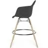 Fluwelen Barkruk - Scandinavisch Design en Houten Poten - Nordika image 7