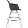 Fluwelen Barkruk - Scandinavisch Design en Houten Poten - Nordika image 7