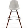 Fluwelen Barkruk - Scandinavisch Design en Donkere Houten Poten - Skögur image 7