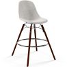 Fluwelen Barkruk - Scandinavisch Design en Donkere Houten Poten - Skögur image 7