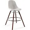 Fluwelen Barkruk - Scandinavisch Design en Donkere Houten Poten - Skögur image 7