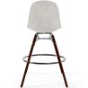 Fluwelen Barkruk - Scandinavisch Design en Donkere Houten Poten - Skögur image 7