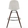 Fluwelen Barkruk - Scandinavisch Design en Donkere Houten Poten - Skögur image 7