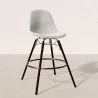Fluwelen Barkruk - Scandinavisch Design en Donkere Houten Poten - Skögur image 7