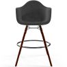 Fluwelen Barkruk - Scandinavisch Design en Donkere Houten Poten - Nordika image 7