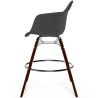 Fluwelen Barkruk - Scandinavisch Design en Donkere Houten Poten - Nordika image 7