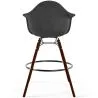 Fluwelen Barkruk - Scandinavisch Design en Donkere Houten Poten - Nordika image 7