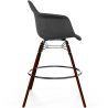 Fluwelen Barkruk - Scandinavisch Design en Donkere Houten Poten - Nordika image 7