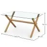 Rechthoekige Eettafel - Scandinavisch Design - 6 Personen - Tesfa image 7