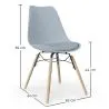Eetkamerstoel met Kussen - Scandinavisch Design en Houten Poten - Skögur image 7