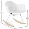 Schommelstoel - Scandinavisch Design - Houten en Metalen Poten - Nordika image 7